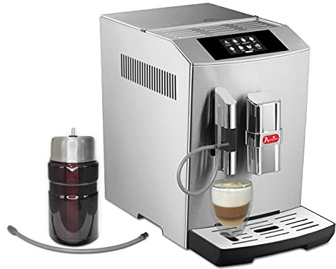 Acopino Modena Kaffeevollautomat mit Milchsystem,One-Touch mit Farbdisplay,Cappuccino und Espresso auf Knopfdruck,edelstahl, Limited Edition, inkl. Isolierten Milchbehälter