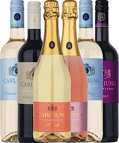 6er Kennenlernpaket - Alkoholfreie Weine von Carl Jung