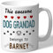 Personalised Mug This Awesome Dog Grandad Belongs to (Dogs Names) for Men, Birthday, Christmas Ceramic 10oz/300ml