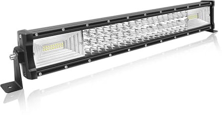 Willpower Barre LED Incurvé 56cm 22'' 270W Rampe Spot et Flood 12V 24V Étanche Projecteur Longue Portée Feux Phare de Travail pour 4x4 Voiture Camion Tracteur Quad Bateau