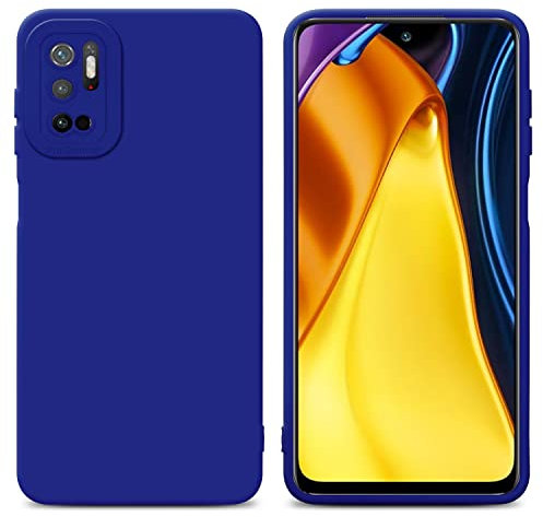 Cadorabo Hülle kompatibel mit Xiaomi RedMi Note 10 5G Poco M3 PRO 5G Schutzhülle TPU Silikon Case Liquid Design mit Kameraschutz Slim Case Hülle für Xiaomi RedMi Note 10 5G Poco M3 PRO 5G in Blau