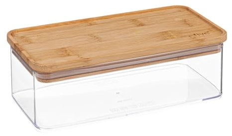 5five - boîte de conservation rectangulaire couvercle bambou eske 1l