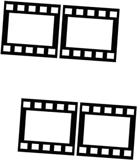 COHEALI 4 Stück Film Fotorahmen Familienfoto Fotorahmen Elektronisch Elektronischer Bilderrahmen Vintage-tapete Gedenkbilderrahmen Aufkleber Wandtattoo Erröten Perlmutt Acryl