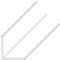 Profils L PVC blanc longueur 2.6m - Dimensions 10x10mm