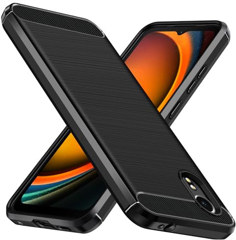 iVoler Cover per Samsung Galaxy XCover 7 / Samsung Galaxy XCover7, [Protezione Antiurto di Grado Militare] Custodia Sottile Morbida Silicone TPU Anti-Impronte e Anti-Graffio Protettiva Case, Nero