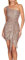 AMDOLE Robe plissée à paillettes pour femme, rose gold, M