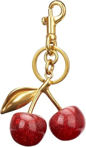 Cherry Bag Charm Geldbörse Anhänger Schlüsselanhänger - Auto Kirsche Zubehör Schlüsselanhänger Geschenke für Frauen Weihnachtsgeschenke für Frauen Valentinstag Tasche Geschenke für Frauen, Rot, Größe