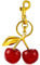 Cherry Bag Charm Geldbörse Anhänger Schlüsselanhänger - Auto Kirsche Zubehör Schlüsselanhänger Geschenke für Frauen Weihnachtsgeschenke für Frauen Valentinstag Tasche Geschenke für Frauen, Rot, Größe