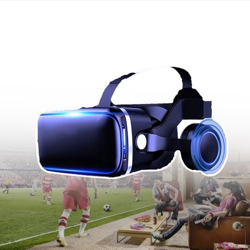 3D Virtual Reality Headset, VR Glasses, Optical Resin HD Lenses+Adjustable Interpupillary Distance within 600°, Compatible 4.7-6 Inch Phone, Easy to Wear, for Movies,TV & Video Games,Black