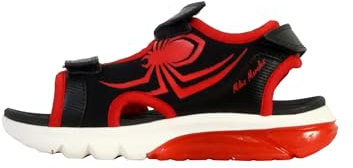 Geox J Sandal CIBERDRON B, Black/Red, 24 EU