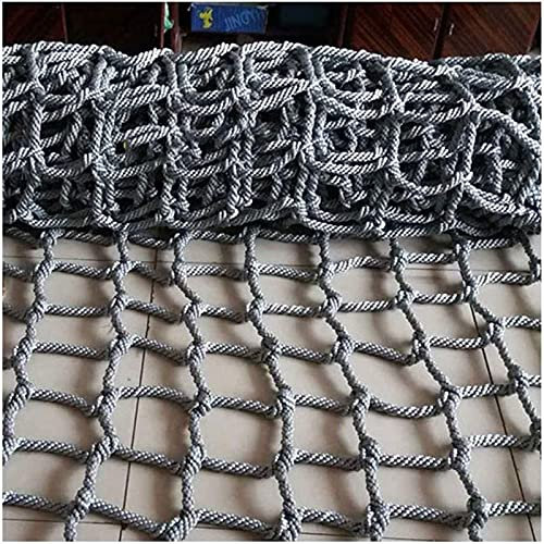 GSHUPIOU Climbing Cargo Net Colorful Safety Protective Nets Kids Protective Safety Net, Portable Rope Climbing Net, for Outdoor Climbers Physical Training Equipment, Load 250kg,(3 * 3m(9.9 * 9.9ft))