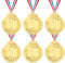 Grevosea 6 Stück Gewinner Medaillen Metall Medaille 1.Medaillen Auszeichnungen Metall Medaille Sieger Medaillen für Sport,Wettbewerbe Auszeichnungen,Party,Trophäen Medaillen