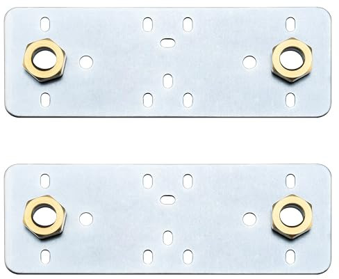 Xcel Home 2 Pack Easy Shower Fixing Plate System | Strong & Leak-Free Valve Connections | Compatible with Thermostatic Bar Mixers | Durable & Corrosion-Resistant for Reliable Shower (2 Shower Plate)