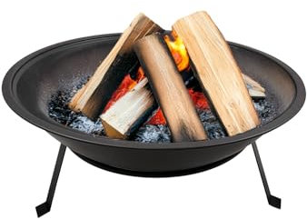 Avilia Braciere da Giardino 52 cm – Braciere da Esterno in Metallo Resistente al Calore per Riscaldamento e BBQ, Fornacella a Carbone Compatta per Griglia Barbecue e Atmosfera Outdoor