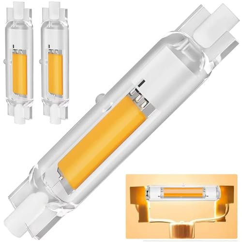 Dvnoua R7S LED 78mm Dimmbar, 20W R7S LED Stab Lampen Ersatz für 200W Halogen Leuchtmittel, R7s led Glühbirne Warmweiß 3000K 2000LM, Kein Flackern, 360°Abstrahlwinkel, 2er Pack