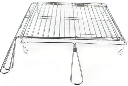 Algon Parrilla Barbacoa, Acero Inoxidable, 45x50Cm