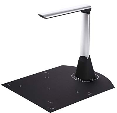 LiebeWH Dokumentenkamera BK34, Tragbarer 5-Megapixel-HD-USB-Scanner mit Faltbarem Design und LED-Licht, Unterstützt das Scannen von A4-Papier für den Online-Unterricht in Klassenzimmer-Kalligraphie