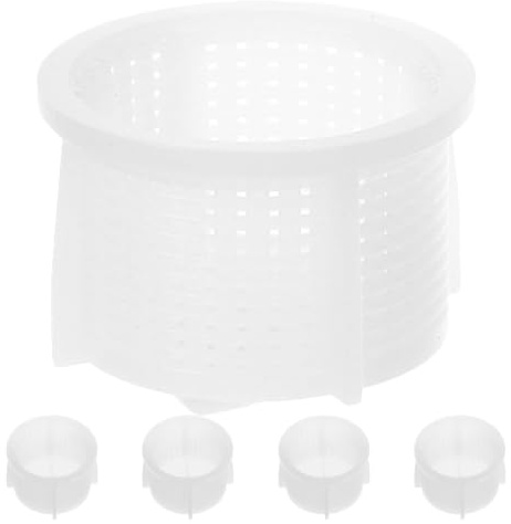 SHINEOFI Lot de 5 Filtres Universels pour Vanne D'arrivée D'eau de Machine à Laver, Filtre de Remplacement 2 Cm, Accessoire Blanc pour Tuyau D'alimentation, Filtration Haute