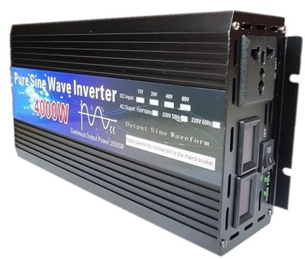 Onduleur Transformateur Onduleur Sinusoïdal Pur 3000W 4000W 12V 24V 48V 60V 220V Transformateur Tension Convertisseur pour Installation Solaire Convertisseur(60V,220V 60HZ,3000W Uni)