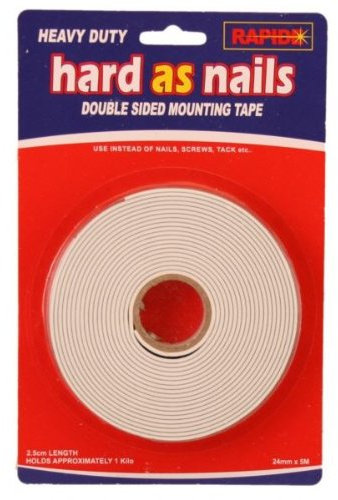 Heavy Duty Hard As Nails Double Sided Mounting Tape