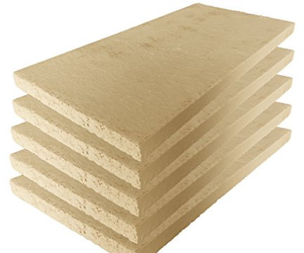 Panneaux réfractaires, chamotte pour four, qualité supérieure, 400 x 200 x 20 mm