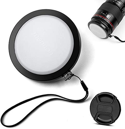 43mm White Balance Lens Cap with Universal Centre Pinch Lens cover Replacement for Canon Nikon Sony Olympus Tamron Sigma Panasonic Samsung Camera