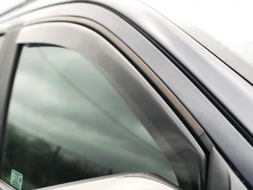 4X Windabweiser kompatibel mit Ford Fiesta MK7 5-Türer Schrägheck 2017 2018 2019 2020 2021 2022 2023 Acrylglas PMMA Regenabweiser Abweiser