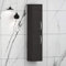 1450mm Wall Hung 2 Doors Tall Boy Storage Cabinet Unit Bathroom Furniture - Hale Black