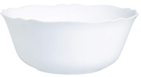 Arcopal by Luminarc Louis XV 18pc White Opal Glass Dinner Set Dinnerware Plates (Salad Bowl)