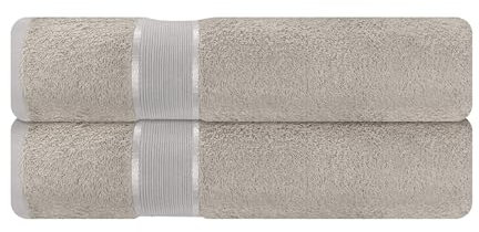 Mixibaby 2er Set Gästetuch Gästetücher Gästehandtücher 30x50 Frottee 100% Baumwolle, Farbe:Grau