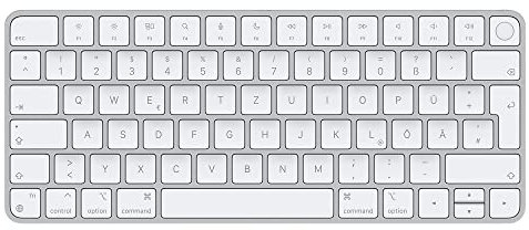 MiNGFi TPU Tastatur Schutz Abdeckung für Magic Keyboard mit Touch ID Modell A2449 A2450 (2021+) EU/ISO Tastaturlayout - Transparent