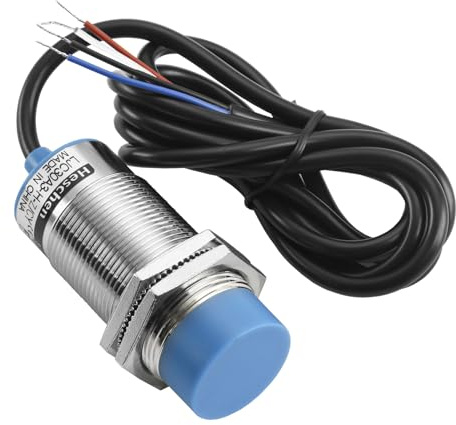 Heschen M30 Capacitive Proximity Sensor Switch, LJC30A3-H-Z/CY, 1-15mm Adjustable Sensing Distance, 200mA,Non-Shield Type,4 Wire (DC 10-30V PNP NO+NC)