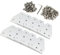 Befenybay 10PCS/Set Silver T Corner Bracket Plate with 50PCS M5x8mm Screws and 50PCS M5 T Nuts for 2020 Series Aluminum Profile 3D Printer Frame