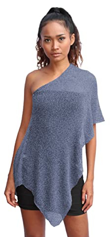 creazioni unique Poncho Coprispalle da Donna Elegante da Cerimonia o Sera - Poncho Donna Estivo e Primaverile in Rete di Viscosa Termica Profumato con Essenza di Fiore di Ciliegio