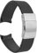 BBZ 21mm Caoutchouc Silicone Bracelet de Montre Ceinture Imperméable Compatible avec Longines Conquest HydroConquest L3 Bracelet de Montre Boucle Pliante Accessoires