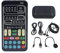 Podcast-Mikrofon-Soundkarten-Kit, Multifunktionales Tragbares -Sound-Mixer-Board Mit 8 Integrierten Soundeffekten, Plug-And-Play, Sprachwechsler-Soundkarte FüR Game(Englische
