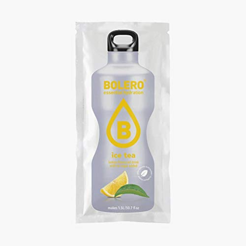 BOLERO Drinks 72 bustine da 8 grammi gusto Ice Tea Lemon - Preparato istantaneo per Bevande con Stevia e Vitamina C e Senza Zucchero