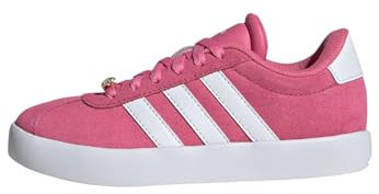 adidas VL Court 3.0 Shoes Kids, Scarpe Unisex - Bambini e Ragazzi, Pink Fusion Cloud White Grey Four, 37 1/3 EU
