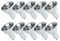 NCC-Licht 10 x LED Leuchtmittel Reflektor 6W GU10 460lm 830 warmweiß 3000K Spot 10°
