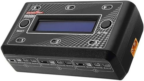 YUNIQUE GREEN-CLEAN-POWER Chargeur UP-S6AC 6X1S pour batteries LiPo/LiHV AC/DC - Charge multiple et sûre pour drones et modélisme