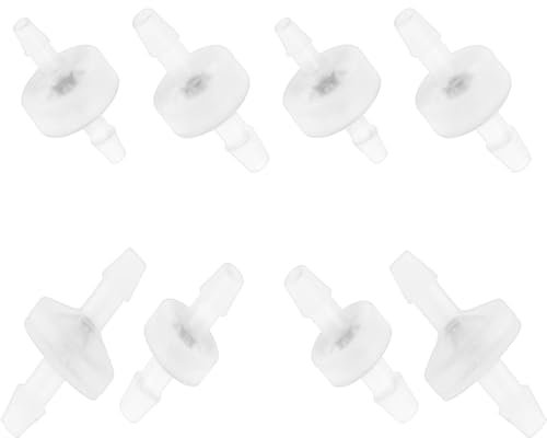 Taicols 8 Pièces Plastique Clapet Anti-Retour Unidirectionnel Clapet Anti-Retour En à L'huile Et à Chimique De L'eau Du Carburant Du Gaz De L'air Liquide Des Aquariums Plastique Clapet Anti-Retour