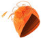 Baseballkappe mit Kreuzen Muslimische Blumenrüschen Frauen Kappe Hut Mesh Wrap Baseball Caps Distressed Baseball Cap, Orange, One size