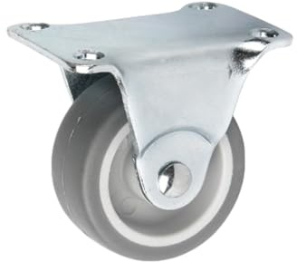 Möbelrad, Durchmesser 42mm/15kg, Festplatte | Möbelrad | Räder für Möbel, Bürostuhl, Beistellbett, Schreibtischstuhl, Hocker | Stuhl-Rad | Schwarz
