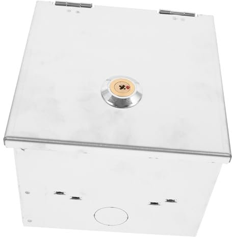 BELLIFFY Caja De Enchufes Exterior Con Cerradura Acero Inoxidable Antirrobo Fácil Instalación