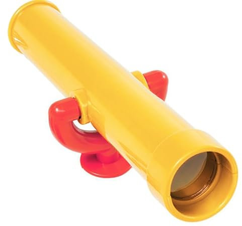 Kids Children's Toy Telescope perfect for Climbing Frames, Tree House Play Dens Play House Garden Fun (Yellow)
