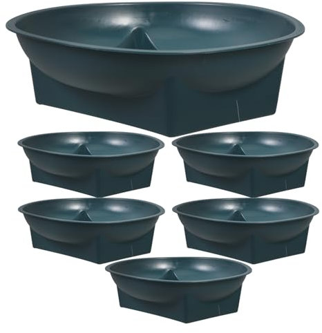 Toddmomy Bols De Plantes Funéraires en Plein Air Support D'arrangement De Conteneur De Tombe pour Cimetière Support De Tombe Vases Floraux Commémoratifs 6 Pièces