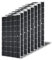 800W Souple Panneau Solaire 800W Souple étanche-（8 pièces）module Solaire, Panneau Solaire Monocristallin, pour camping-car, voiture, camping, bateau