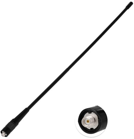 Eightwood Walkie Talkie Antena de radio de doble banda, antena de radio de mano, 27 MHz, antena SMA Two Way Radio Antena para Ham Radio Baofeng UV-82 UV-5R RT5R RA79 Quansheng Kenwood