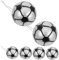 RORPOIR 6er Set Weihnachtsbaum Dekoration Fußball Anhänger Festliche Kugeln Für Xmas Party Christbaum Schmücken Und Sport Fans Ø 6cm
