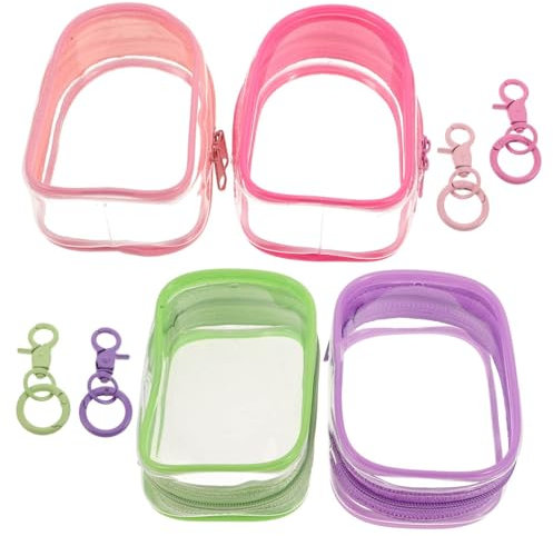 Transparente Figuren Tragetaschen mit Schlüsselanhänger
